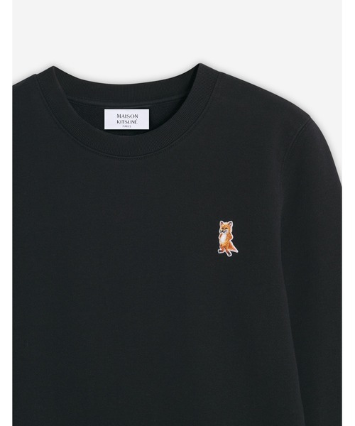 Maison Kitsune（メゾンキツネ）の「LADY FOX REGULAR SWEATSHIRT（スウェット・レディース・ブラック・XS/S/M/L）」の2枚目の写真