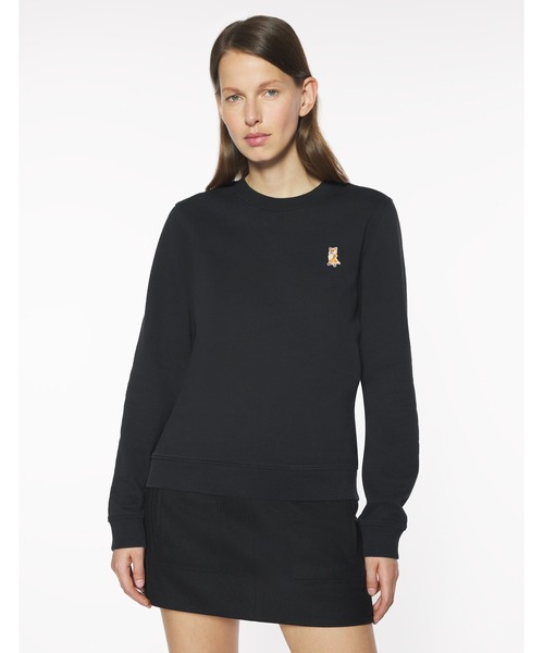 Maison Kitsune（メゾンキツネ）の「LADY FOX REGULAR SWEATSHIRT（スウェット・レディース・ブラック・XS/S/M/L）」の4枚目の写真