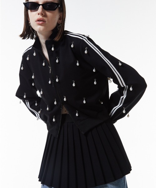 JOSE MOON（ジョゼムーン）の「JOSEMOON JERSEY PLEATED SKIRT/ジョセムーンジャージプリーツスカート（スカート・レディース・ブラック/ネイビー・FREE）」の18枚目の写真