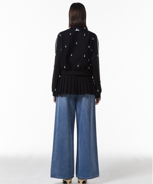 JOSE MOON（ジョゼムーン）の「JOSEMOON JERSEY PLEATED SKIRT/ジョセムーンジャージプリーツスカート（スカート・レディース・ブラック/ネイビー・FREE）」の13枚目の写真