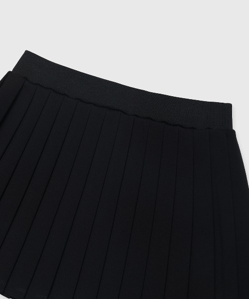 JOSE MOON（ジョゼムーン）の「JOSEMOON JERSEY PLEATED SKIRT/ジョセムーンジャージプリーツスカート（スカート・レディース・ブラック/ネイビー・FREE）」の3枚目の写真