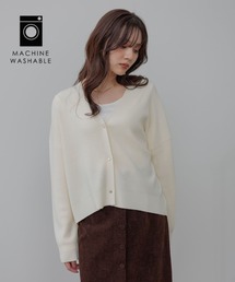 Andemiu（アンデミュウ）の「【洗える】メリノウールショートVカーディガン491829（カーディガン/ボレロ）」