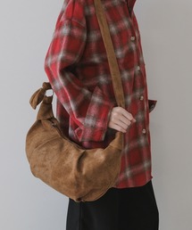 Faux Leather 2-Way Croissant-Shaped Shoulder Bag / フェイクレザー 2WAY クロワッサン型 ショルダーバッグ