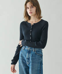 RYE TENDER（ライテンダー）の「RYE TENDER | ヘンリーネック リブニット WOMEN（ニット/セーター・レディース）」