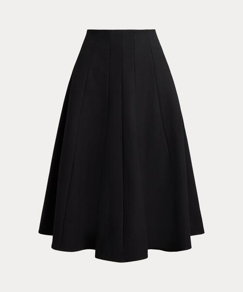 POLO RALPH LAUREN（ポロ ラルフ ローレン）の「ギャバジン Aライン スカート（スカート・レディース・ブラック系1・12/10/00/0/8/6/4/2/14）」の3枚目の写真
