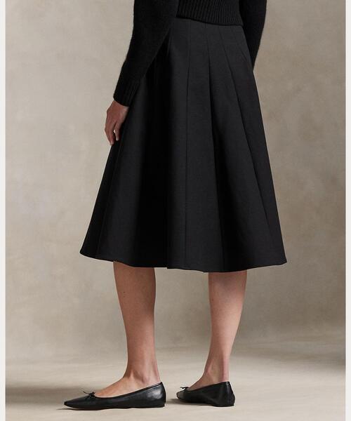 POLO RALPH LAUREN（ポロ ラルフ ローレン）の「ギャバジン Aライン スカート（スカート・レディース・ブラック系1・12/10/00/0/8/6/4/2/14）」の5枚目の写真