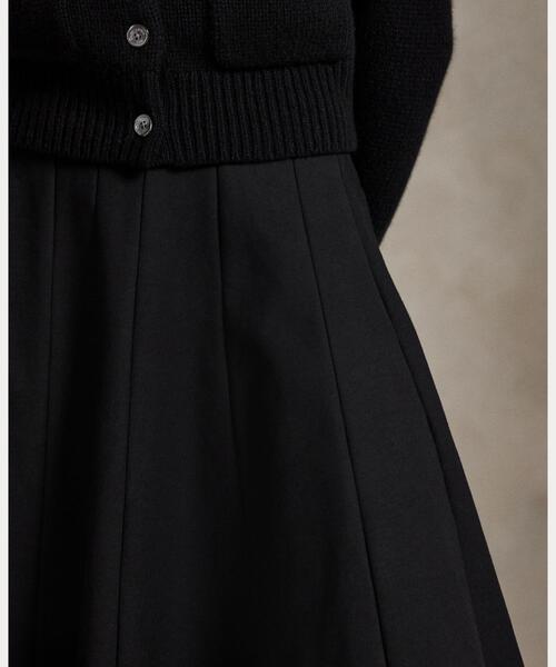 POLO RALPH LAUREN（ポロ ラルフ ローレン）の「ギャバジン Aライン スカート（スカート・レディース・ブラック系1・12/10/00/0/8/6/4/2/14）」の6枚目の写真