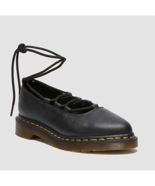 Dr. Martens（ドクターマーチン）の「Dr. MARTENS ELPHIE II LACE-UP SHOE（ドクターマーチン ELPHIE II レース アップ シューズ）（バレエシューズ・レディース・ブラック・23cm/25cm/24cm/22cm）」の2枚目の写真
