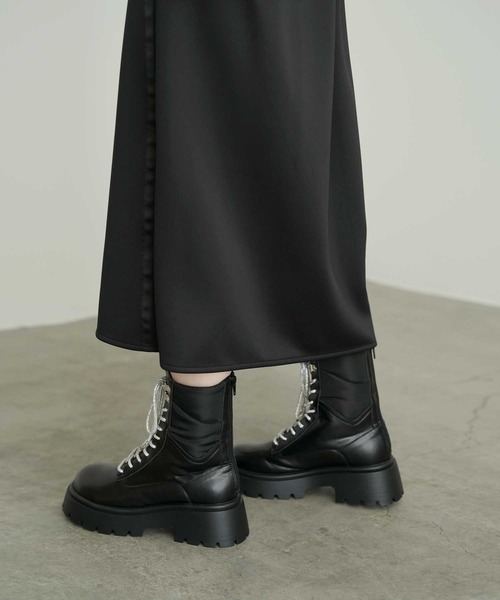 Bulue.(ブルー)の「【Bulue.】2wayデザイン レースアップブーツ(ブーツ・レディース・ブラック・37/38/39/40)」の19枚目の写真
