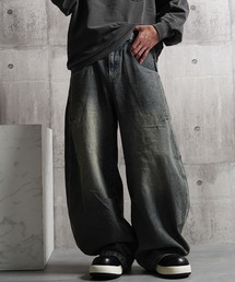 1111clothing | バレルレッグジーンズ ワイドパンツ / Barrel Leg Jeans Wide Pants(デニムパンツ)