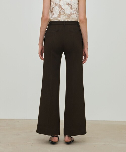 DES PRES（デ・プレ）の「ナチュラルストレッチウール セミフレアパンツ（スラックス・レディース・ブラウン/ブラック・36/32/34）」の14枚目の写真