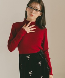 ハイネックメローニット