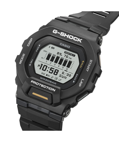G-SHOCK(ジーショック)の「G-SQUAD(ジー・スクワッド) / GBD-200-1A1JF(デジタル腕時計・メンズ・ブラック・FREE)」の6枚目の写真