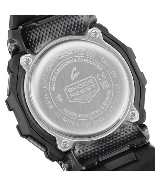 G-SHOCK(ジーショック)の「G-SQUAD(ジー・スクワッド) / GBD-200-1A1JF(デジタル腕時計・メンズ・ブラック・FREE)」の7枚目の写真