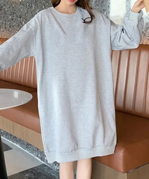 SallyLunn(サリーラン)の「スウェットミディ丈ワンピース(ワンピース・レディース・ブラック/グレー・MEDIUM/LARGE)」の5枚目の写真