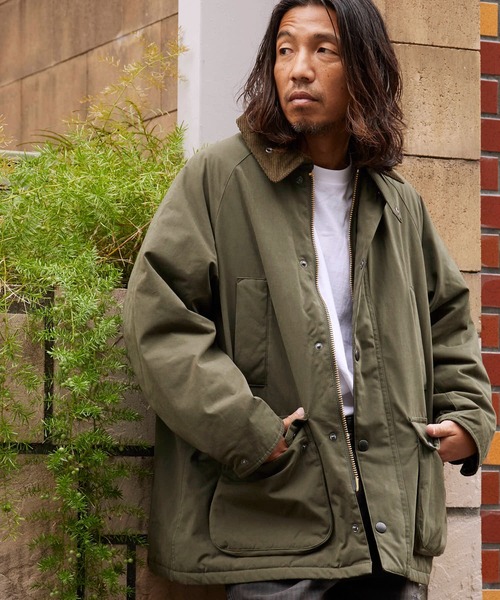 Barbour ミリタリージャケット サイズ10 オリーブ 中古・古着通販】Barbour (バブアー) ミリタリージャケット
