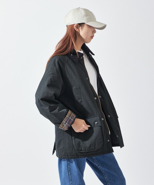 Barbour（バブアー）の「Barbour/バブア― BEDALE / ビデイル　中綿 オーバーサイズフィットジャケット (ユニセックス)（ダウンジャケット/コート・メンズ・ブラック/オリーブ・40/38/36）」の3枚目の写真