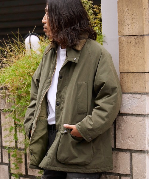 Barbour（バブアー）の「Barbour/バブア― BEDALE / ビデイル　中綿 オーバーサイズフィットジャケット (ユニセックス)（ダウンジャケット/コート・メンズ・ブラック/オリーブ・40/38/36）」の12枚目の写真