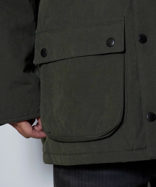 Barbour（バブアー）の「Barbour/バブア― BEDALE / ビデイル　中綿 オーバーサイズフィットジャケット (ユニセックス)（ダウンジャケット/コート・メンズ・ブラック/オリーブ・40/38/36）」の16枚目の写真