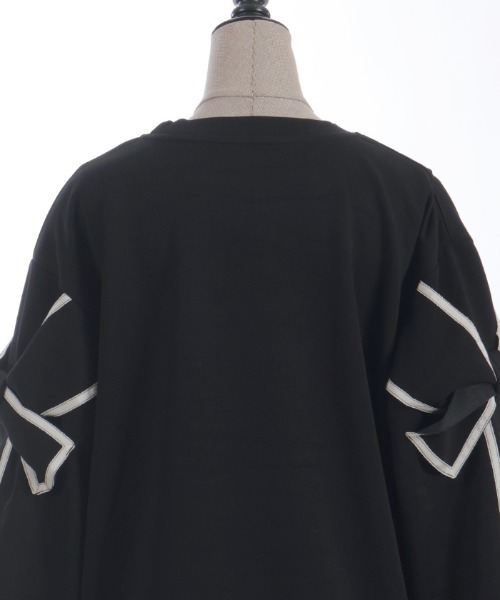 袖リボンカットプルオーバー（Tシャツ/カットソー）｜axes femme