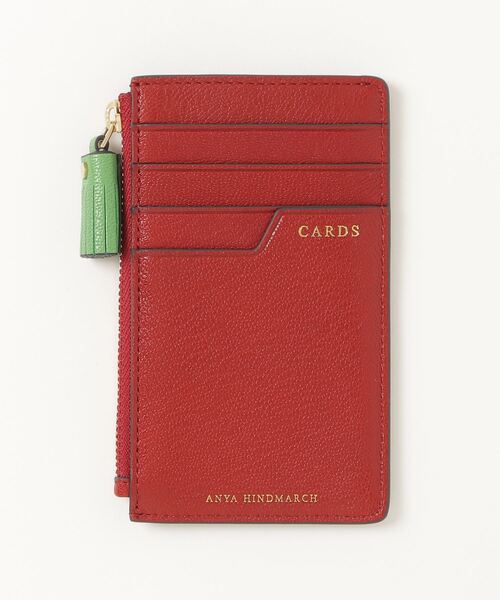 セール】ANYA HINDMARCH Flying Goose Sriracha ZIP CARD CASE アニヤ