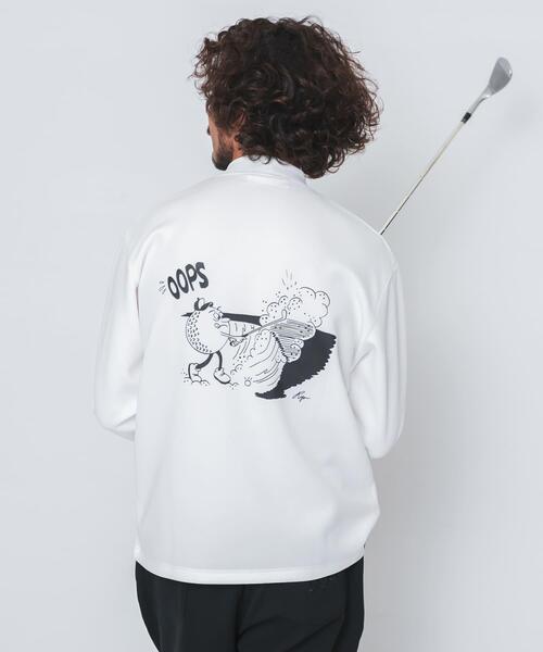 URBAN RESEARCH Sonny Label（アーバンリサーチサニーレーベル）の「OOPS×RYUAMBE 　モックネックロングTシャツ（Tシャツ/カットソー・メンズ・ブラック/オフホワイト/グリーン・X-LARGE/LARGE/MEDIUM）」の2枚目の写真