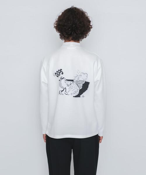 URBAN RESEARCH Sonny Label（アーバンリサーチサニーレーベル）の「OOPS×RYUAMBE 　モックネックロングTシャツ（Tシャツ/カットソー・メンズ・ブラック/オフホワイト/グリーン・X-LARGE/LARGE/MEDIUM）」の10枚目の写真