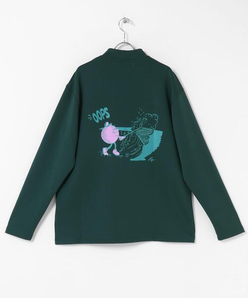 OOPS×RYUAMBE モックネックロングTシャツ（Tシャツ/カットソー