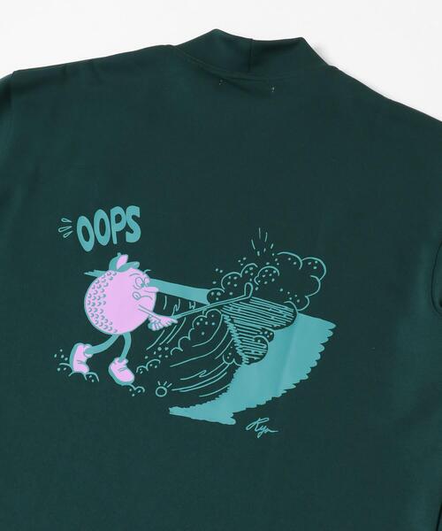 OOPS×RYUAMBE モックネックロングTシャツ（Tシャツ/カットソー