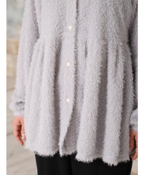 fifth(フィフス)の「Vネックシャギーペプラムトップス(Tシャツ/カットソー・レディース・ブラック/グレー・M)」の16枚目の写真