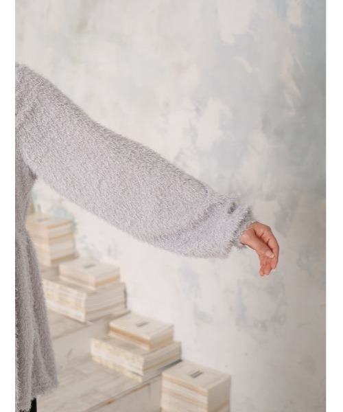 fifth(フィフス)の「Vネックシャギーペプラムトップス(Tシャツ/カットソー・レディース・ブラック/グレー・M)」の17枚目の写真