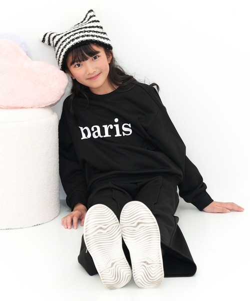 Bee des Bee（ビーデスビー）の「セットアップ（アンサンブル・キッズ・グレー/ブラック・150cm/140cm/130cm/120cm/110cm/100cm）」の4枚目の写真