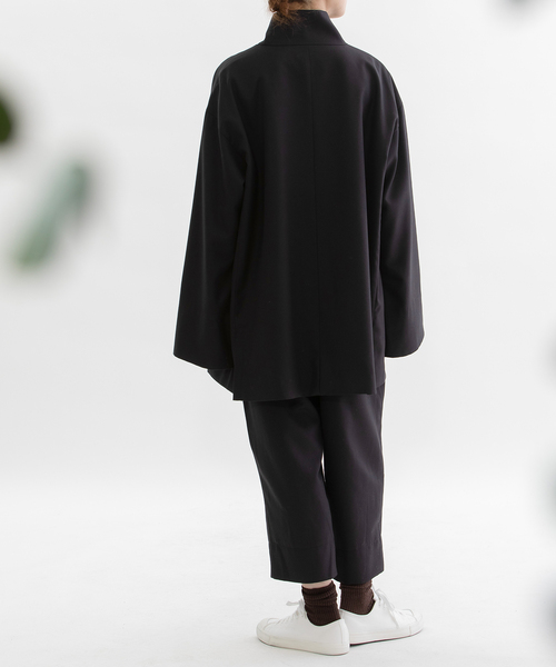 nop de nod(ノップドゥノッド)の「Pommeギャバパンツ(その他パンツ・レディース・ネイビー/ダークグレー/ブラック/ダークグリーン・M)」の7枚目の写真