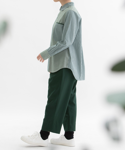 nop de nod(ノップドゥノッド)の「Pommeギャバパンツ(その他パンツ・レディース・ネイビー/ダークグレー/ブラック/ダークグリーン・M)」の12枚目の写真