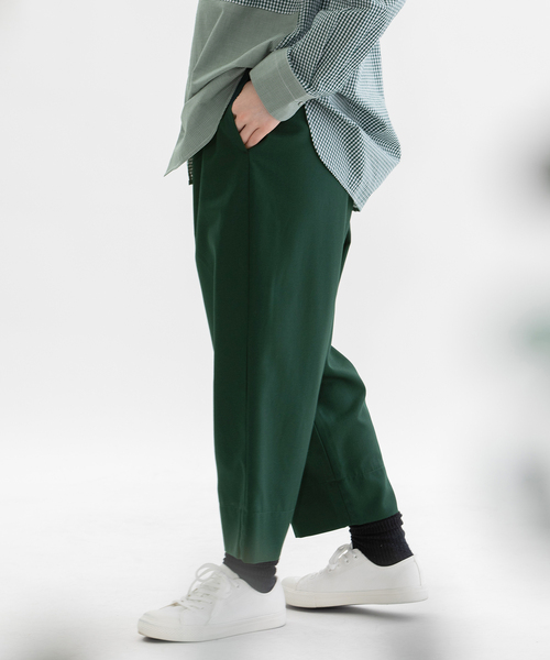 nop de nod(ノップドゥノッド)の「Pommeギャバパンツ(その他パンツ・レディース・ネイビー/ダークグレー/ブラック/ダークグリーン・M)」の14枚目の写真