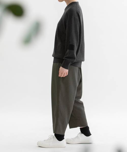 nop de nod(ノップドゥノッド)の「Pommeギャバパンツ(その他パンツ・レディース・ネイビー/ダークグレー/ブラック/ダークグリーン・M)」の18枚目の写真