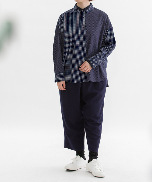 nop de nod(ノップドゥノッド)の「Pommeギャバパンツ(その他パンツ・レディース・ネイビー/ダークグレー/ブラック/ダークグリーン・M)」の22枚目の写真