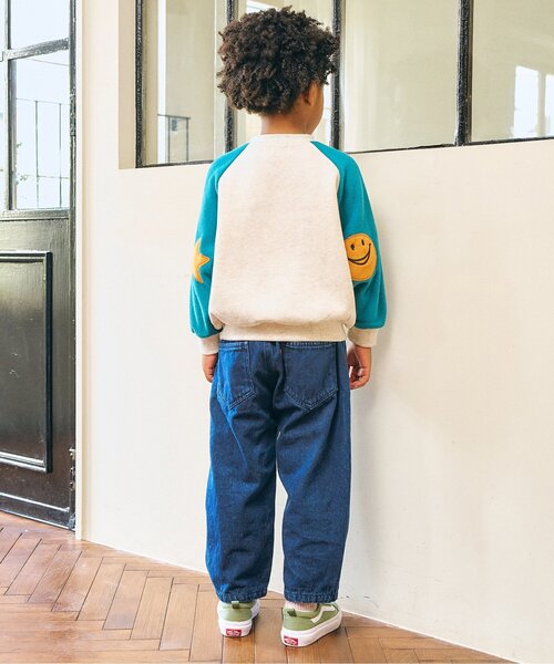 F.O.KIDS（エフオーキッズ）の「【ジュニア対応】バレルレッグパンツ（その他パンツ・キッズ・キナリ/インディゴブルー/キャメル・140/130/120/110/100/90/80）」の11枚目の写真