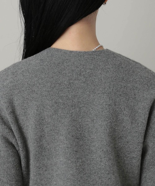 A part by（アパートバイ）の「ウールアシメニットジャケット（ノーカラージャケット・レディース・アイボリー/グレー系その他4・FREE）」の20枚目の写真