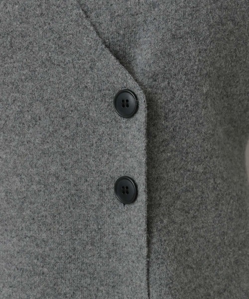 A part by（アパートバイ）の「ウールアシメニットジャケット（ノーカラージャケット・レディース・アイボリー/グレー系その他4・FREE）」の22枚目の写真