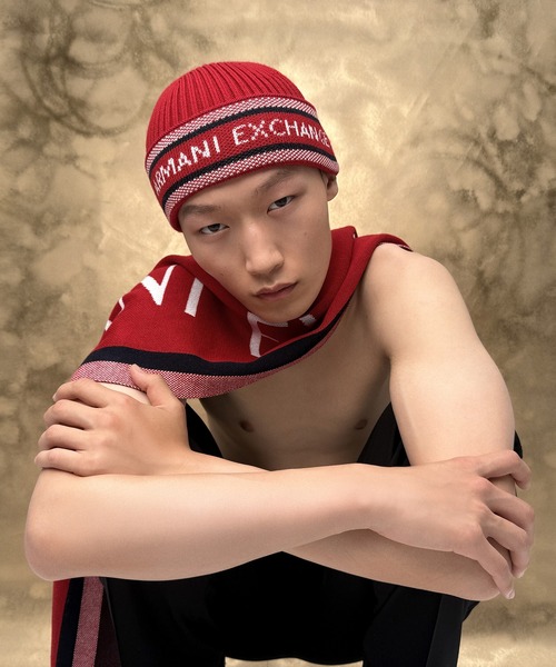 セール】【A|X アルマーニ エクスチェンジ】AXロゴ マフラー（EC限定