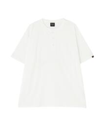 Alpha Industries/アルファインダストリーズ/SNOW WASH SS HENLEY NECK T-SHIRT/スノーウォッシュ ヘンリーネック Tシャツ