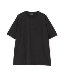 Alpha Industries/アルファインダストリーズ/SNOW WASH SS HENLEY NECK T-SHIRT/スノーウォッシュ ヘンリーネック Tシャツ