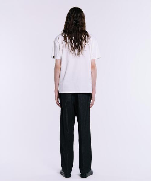 Alpha Industries（アルファインダストリーズ）の「Alpha Industries/アルファインダストリーズ/SNOW WASH SS HENLEY NECK T-SHIRT/スノーウォッシュ ヘンリーネック Tシャツ（Tシャツ/カットソー・メンズ・ネイビー/チャコール/ホワイト系2/オリーブ系/ブラック・2XL/L/M/S/XL）」の8枚目の写真