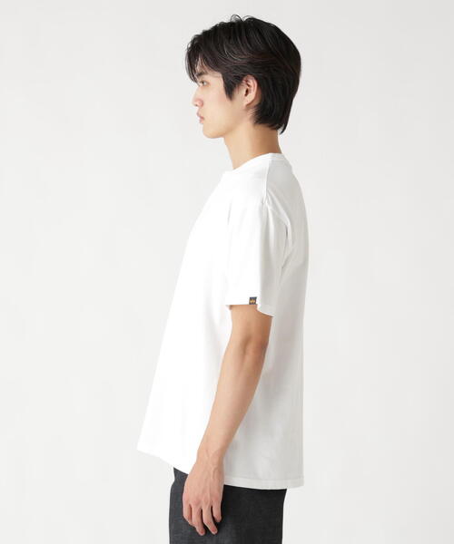 Alpha Industries(アルファインダストリーズ)の「Alpha Industries/アルファインダストリーズ/SNOW WASH SS HENLEY NECK T-SHIRT/スノーウォッシュ ヘンリーネック Tシャツ(Tシャツ/カットソー・メンズ・ネイビー/チャコール/ホワイト系2/オリーブ系/ブラック・2XL/L/M/S/XL)」の8枚目の写真