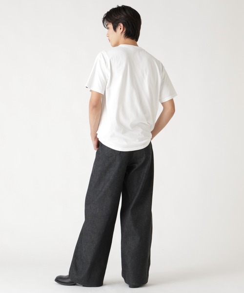 Alpha Industries(アルファインダストリーズ)の「Alpha Industries/アルファインダストリーズ/SNOW WASH SS HENLEY NECK T-SHIRT/スノーウォッシュ ヘンリーネック Tシャツ(Tシャツ/カットソー・メンズ・ネイビー/チャコール/ホワイト系2/オリーブ系/ブラック・2XL/L/M/S/XL)」の20枚目の写真