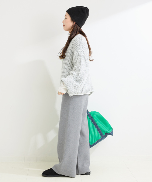 B.C STOCK（ベーセーストック）の「手洗い可 / スウェットライクパンツ（その他パンツ・レディース・チャコールグレー/ブラック・FREE）」の11枚目の写真