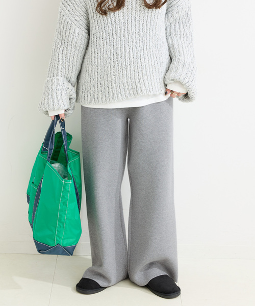 B.C STOCK（ベーセーストック）の「手洗い可 / スウェットライクパンツ（その他パンツ・レディース・チャコールグレー/ブラック・FREE）」の13枚目の写真