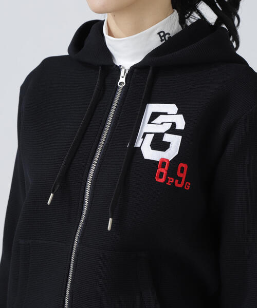 セール】【PEARLY GATES】Peダンボールワッフルフルジップフーディ