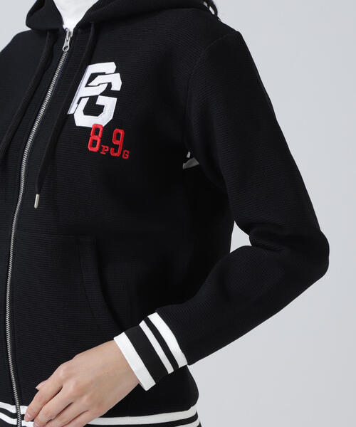 セール】【PEARLY GATES】Peダンボールワッフルフルジップフーディ